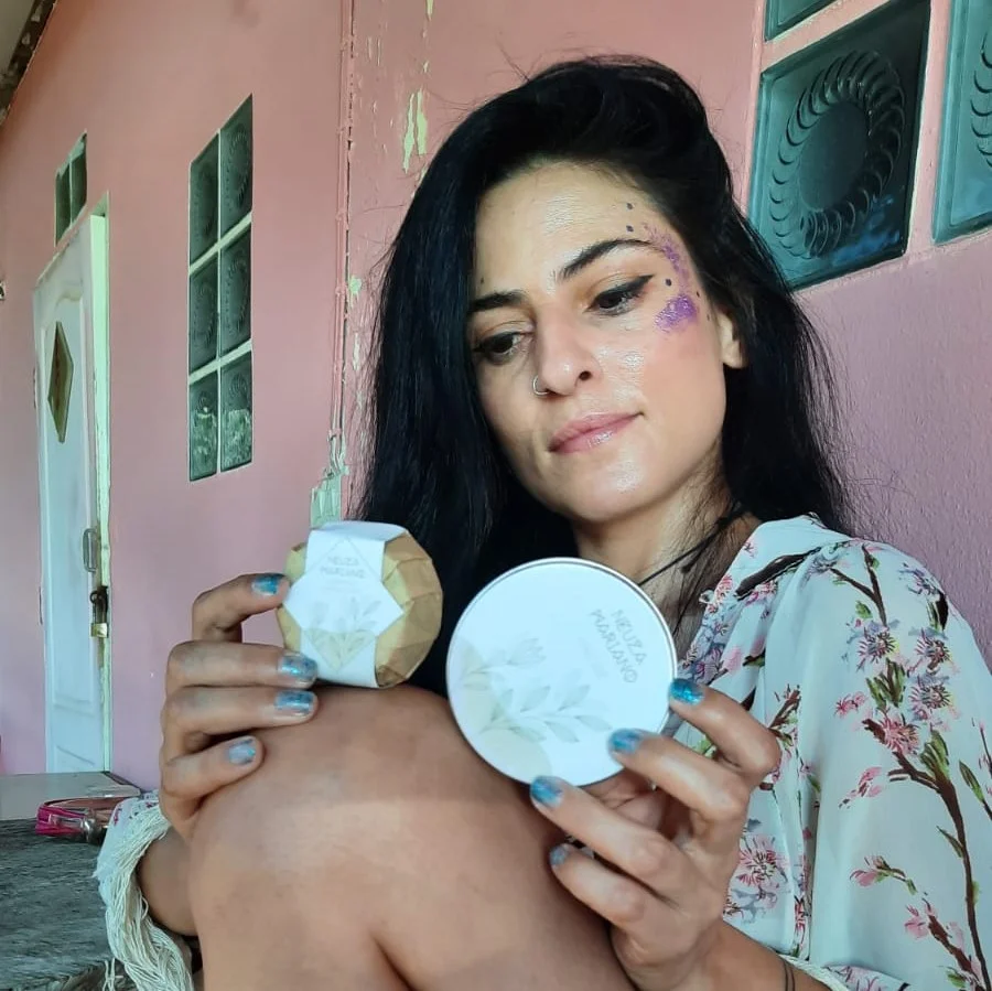 caixa de latão para cosméticos sólidos - vista 3