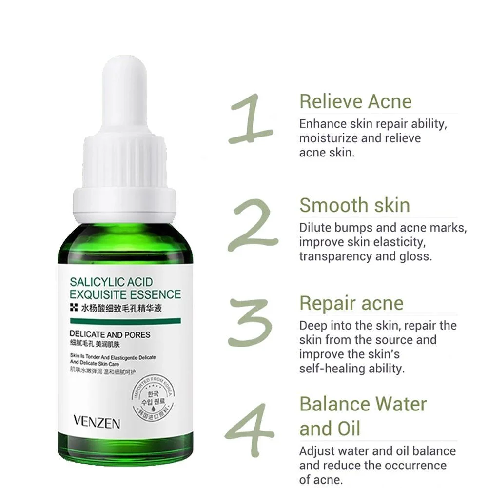 Venzen Salicylic Acid Essence: Adeus Poros Obstruídos, Pontos Negros e Oleosidade - Image 4