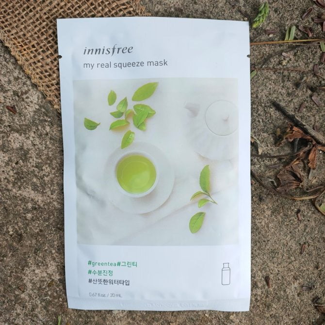Sheet Mask de Chá Verde