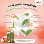 Pasta de Dentes Natural Matcha Green Tea & Peach