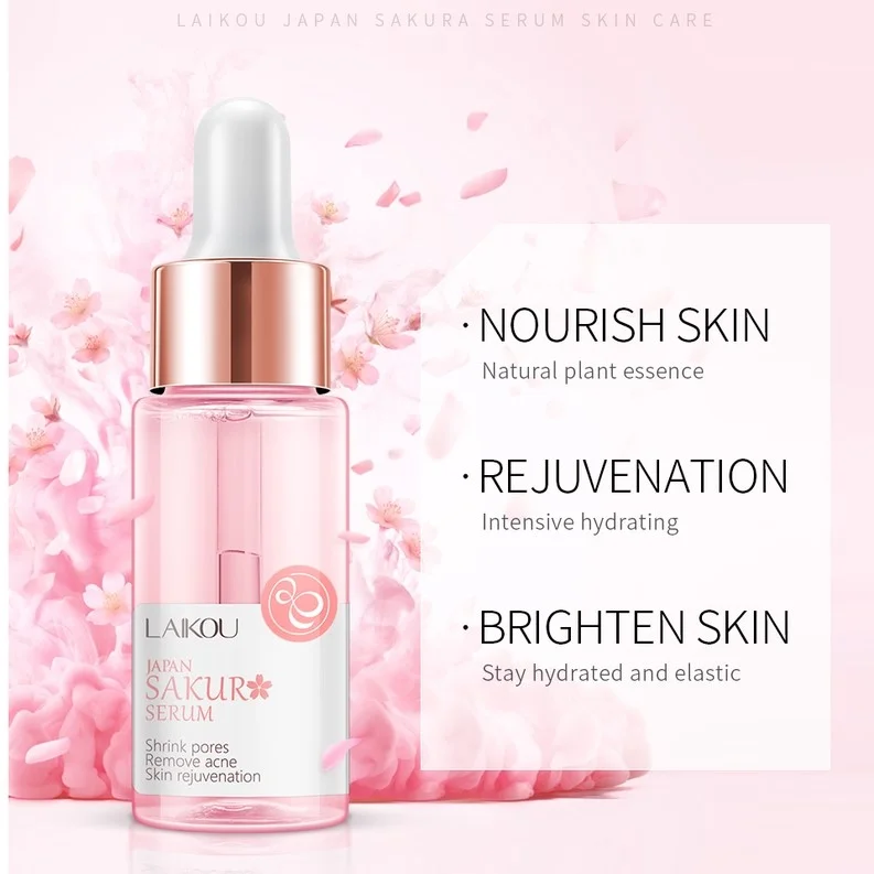 Laikou Japan Sakura Face Serum - Hidratação e Rejuvenescimento 3 sérum facial sakura - vista 3