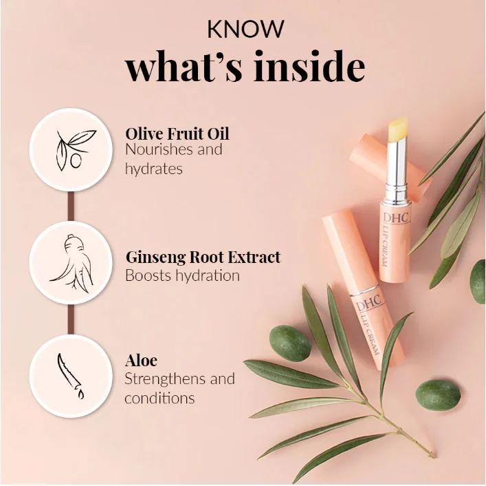 Bálsamo Labial Hidratante DHC Lip Cream - Hidratação Intensiva 2 bálsamo labial hidratante - vista 2