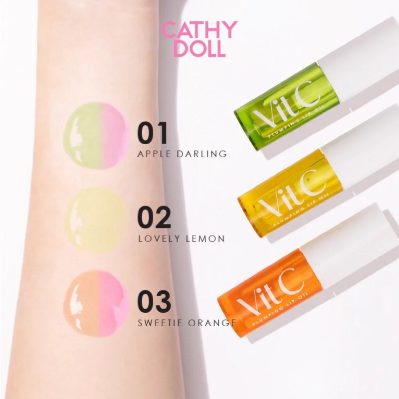 Cathy Doll Vit C Plumping Lip Oil - Hidratação e Brilho 3 óleo labial vitamina C - vista 3