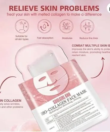 máscara facial colágeno - vista 2