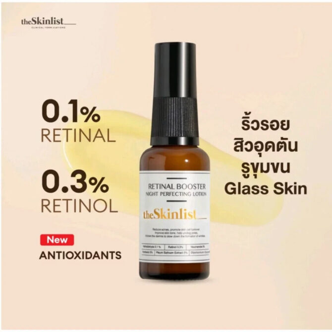 THESKINLIST Retinal Booster Night Perfecting Lotion 30g (Retinaldehyde, Retinal, Retinol) - Image 3