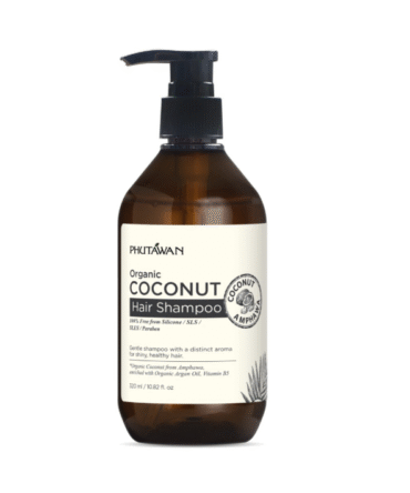 shampoo de cabelo de coco