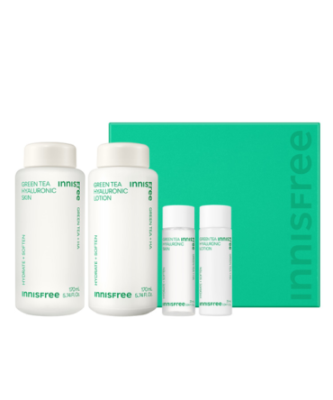 Innisfree Green Tea Hyaluronic Skincare Set