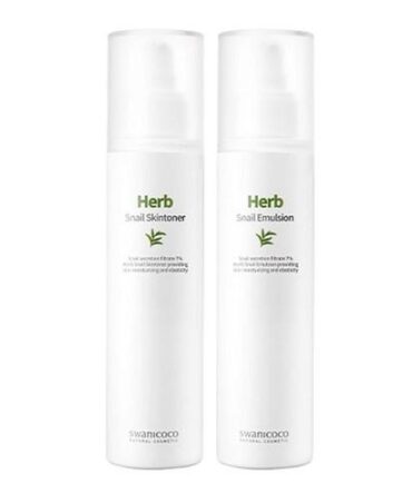 swanicoco Herb Snail Basic Set Skin Toner + Emulsion