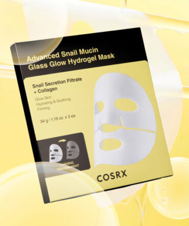 COSRX Advanced Snail Mucin Glass Glow Hydrogel Mask 34g X 3ea