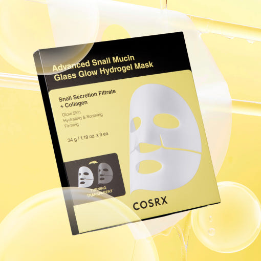 COSRX Advanced Snail Mucin Glass Glow Hydrogel Mask 34g X 3ea 1 COSRX Advanced Snail Mucin Glass Glow Hydrogel Mask 34g X 3ea