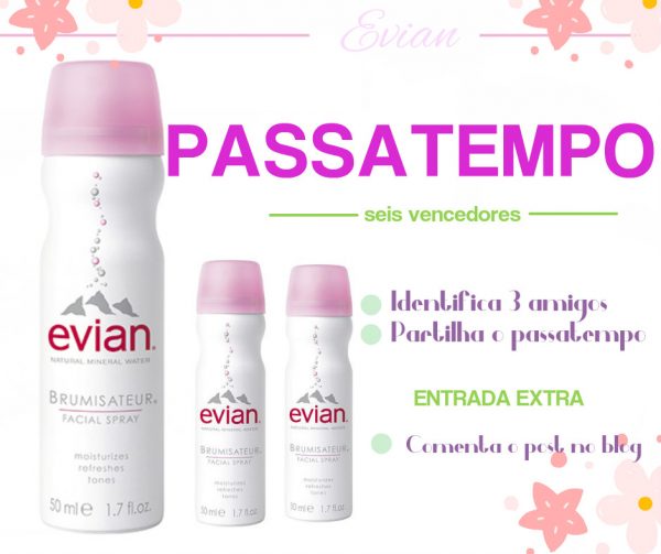 SORTEIO: Água Termal Mineral Spray Evian Brumisateur! 1 FotorCreated e1471360402640