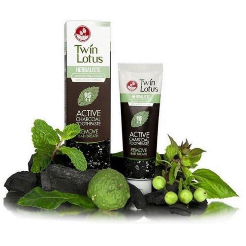 Thai Natural Toothpaste - Coconut Charcoal 4 pasta de dentes natural - vista 4
