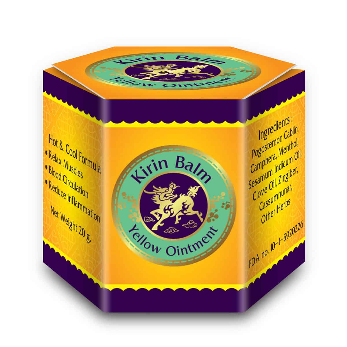Tiger Balm Yellow Ginger - Natural and Effective Relief 2 Tiger Balm Gengibre Amarelo - vista 2