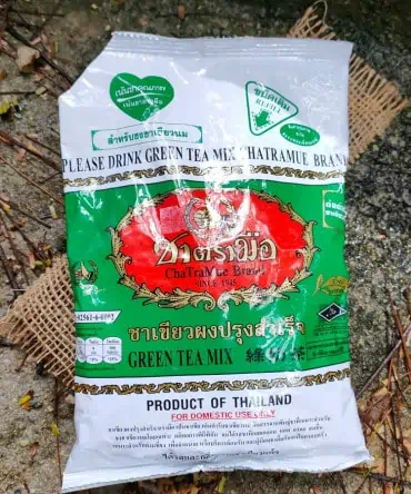 chá verde tradicional tailandês - vista 2