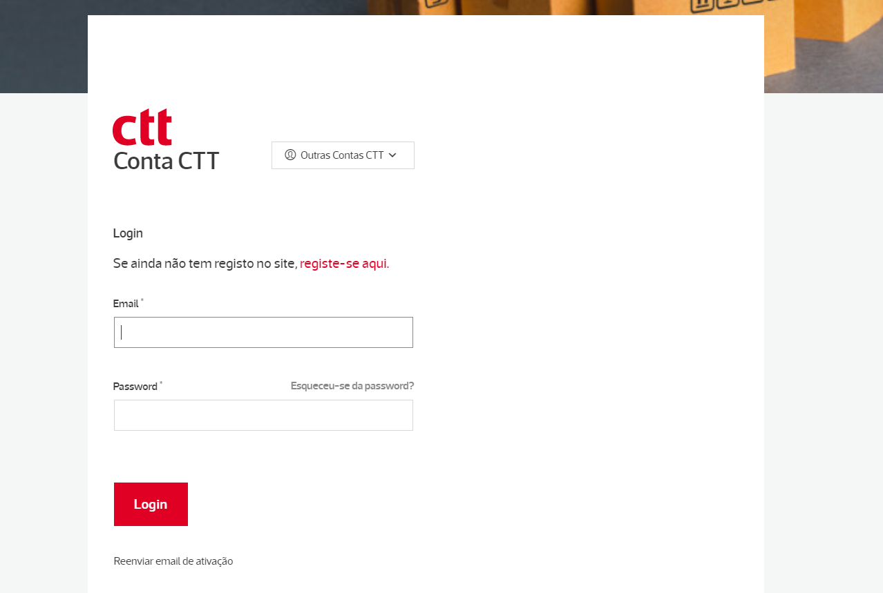 Seguir objeto nos CTT — passo 2
