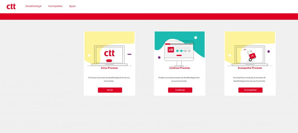 Processo aduaneiro CTT — passo 5