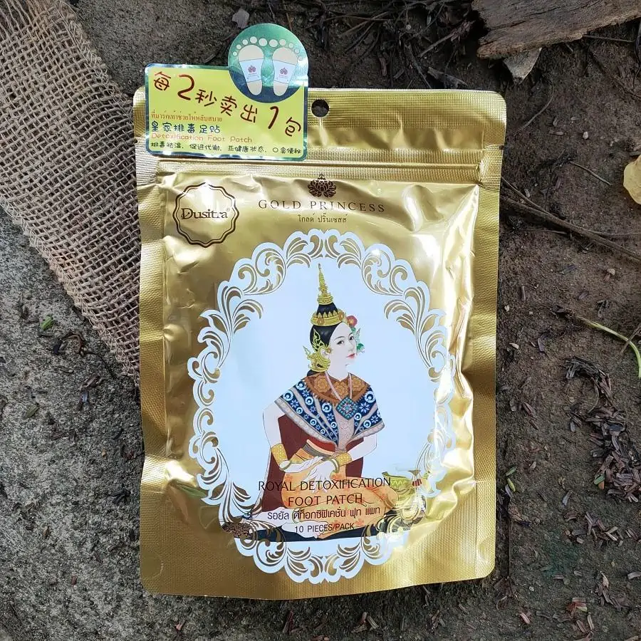 Adesivo Detox Para Pés Gold - Desintoxicação Natural e Eficaz 1 adesivo detox para pés