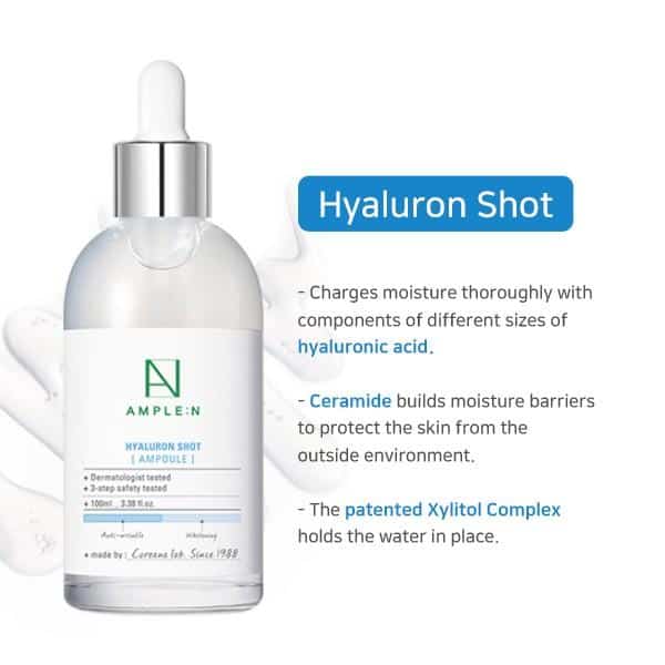 Coreana Ample:N Hyaluron Shot Ampoule – Plumping Face 3 Coreana AmpleN Hyaluron Shot Ampoule