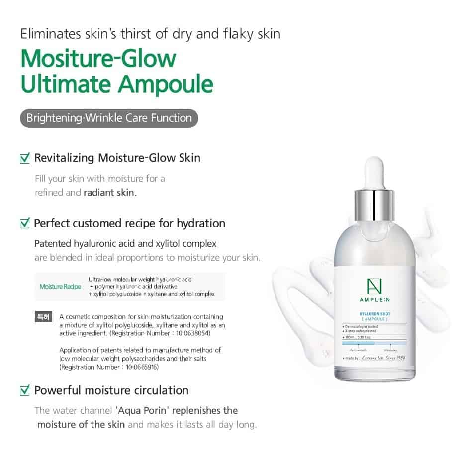 Coreana Ample:N Hyaluron Shot Ampoule – Plumping Face 4 Coreana Ample:N Hyaluron Shot Ampoule – Plumping Face - Image 4