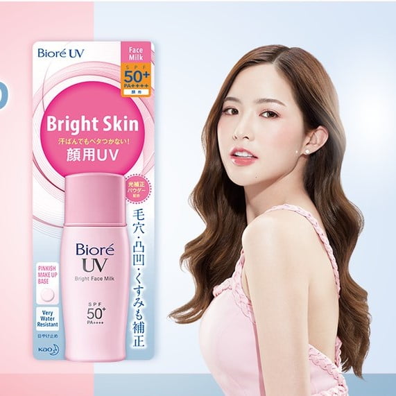 Biore UV Bright Milk SPF50 PA++++ - Dry Touch and Radiance 2 protetor solar facial - vista 2