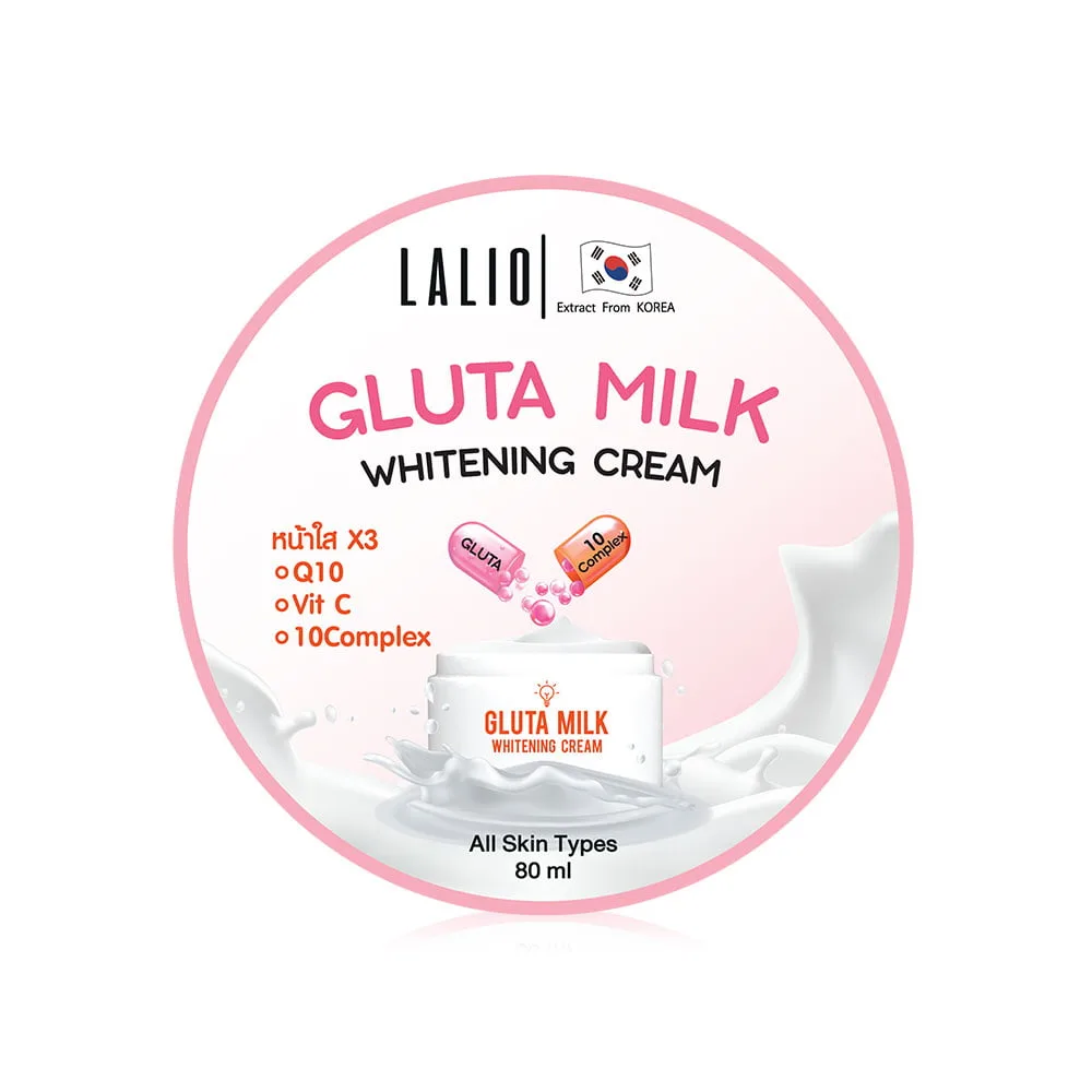 Lalio Gluta Milk Whitening Cream - Hidratação e Iluminação 1 creme clareador de pele