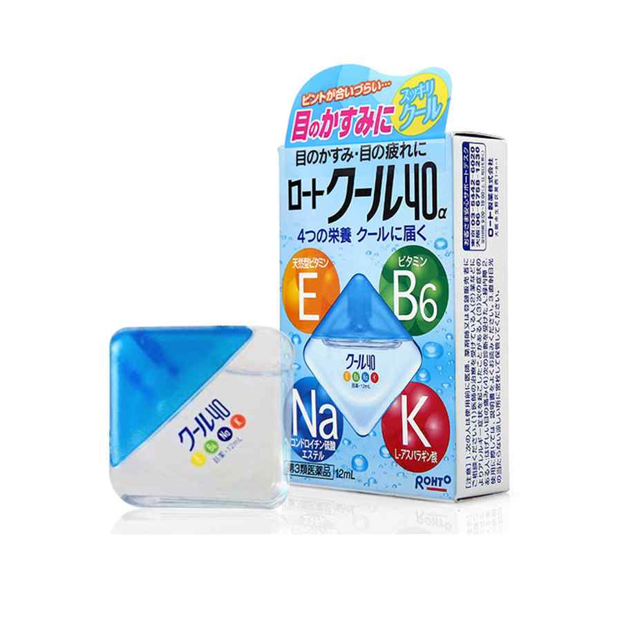Rohto Cool 40 Alpha Eye Drops - Relief for Irritated Eyes 1 colírio Rohto Cool