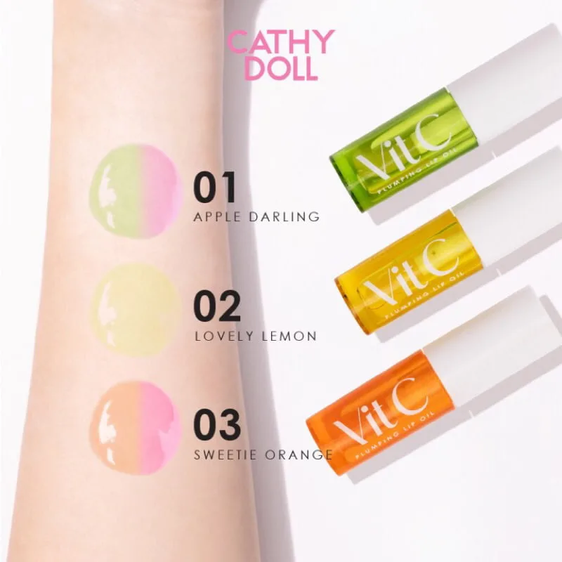 Cathy Doll Vit C Plumping Lip Oil - Hidratação e Brilho 3 óleo labial vitamina C - vista 3