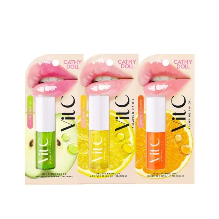 Cathy Doll Vit C Plumping Lip Oil - Hidratação e Brilho 1 óleo labial vitamina C