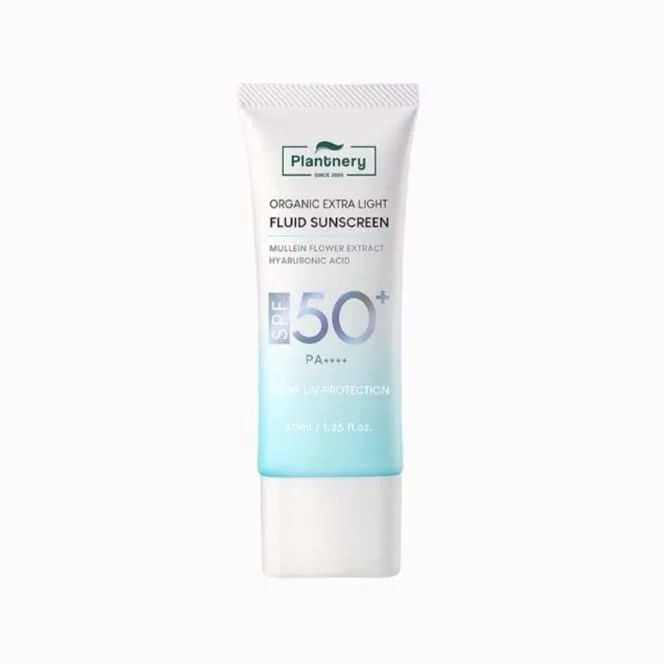 Plantnery Organic Extra Light Fluid Sunscreen - Protetor Solar Orgânico Fluido Leve SPF50+ PA++++ 1 protetor solar orgânico