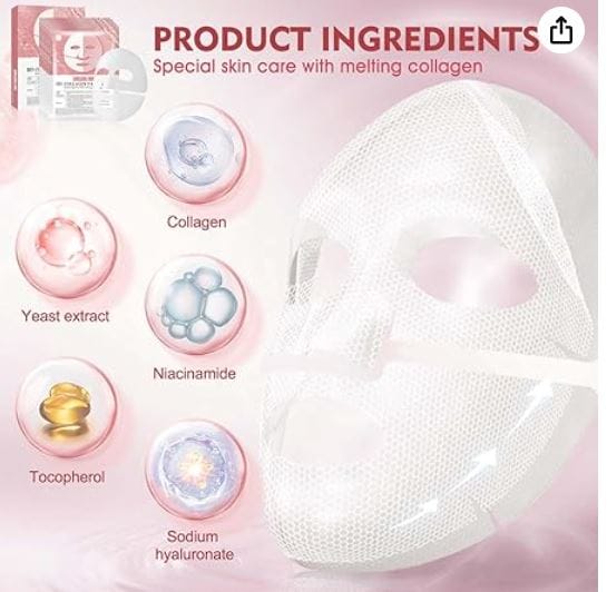 Soulgirl Knh Bio Collagen Face Mask Overnight - Hidratação e Efeito Lifting 6 máscara facial colágeno - vista 3