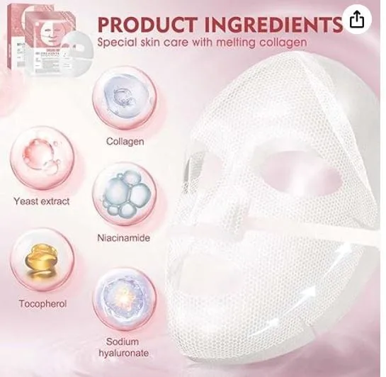 Soulgirl Knh Bio Collagen Face Mask Overnight - Hydration and Lifting Effect 3 máscara facial colágeno - vista 3