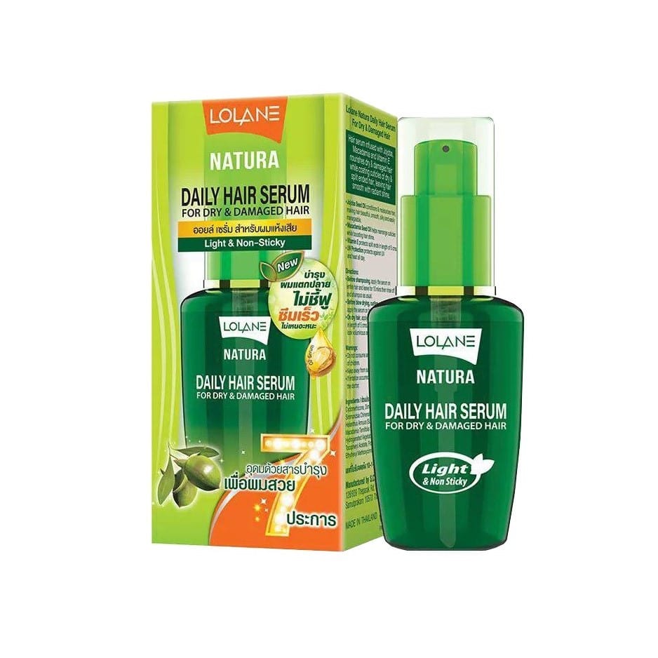 Hair Serum for Damaged Hair - Lolane Natura Daily Hair Serum 1 sérum capilar para cabelo danificado