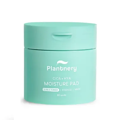 Plantnery Cica+Hya Moisture Pad: Discos de Algodão Hidratantes e Calmantes