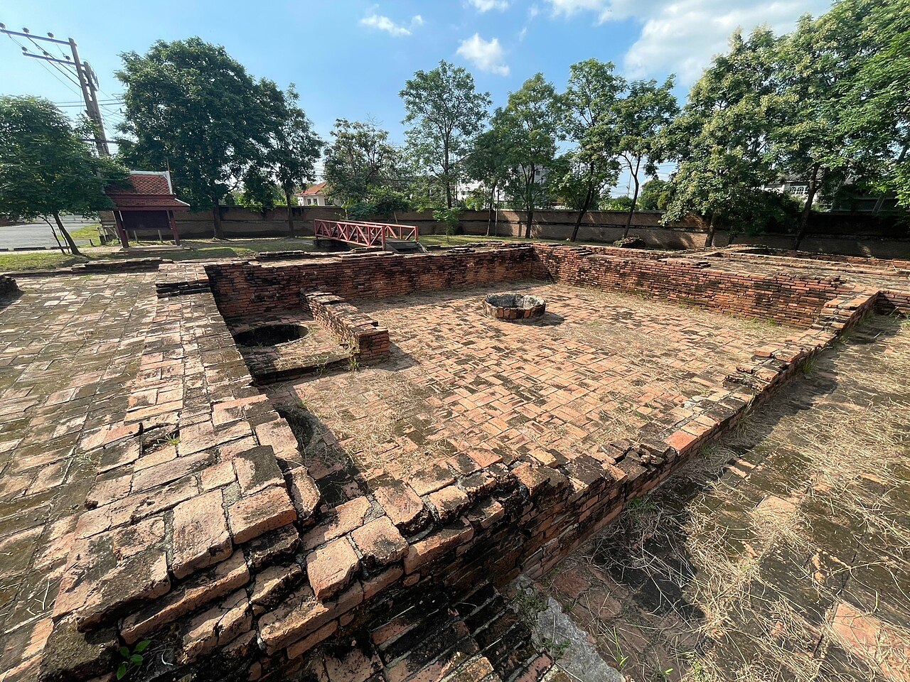 Vestígios do bairro português de Ayutthaya